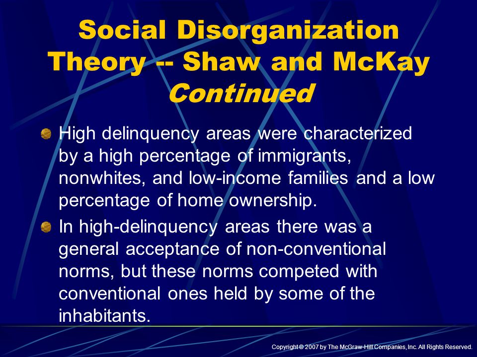 Disorganization theory